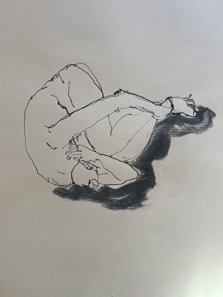 Dessin réalisé pendant la performance