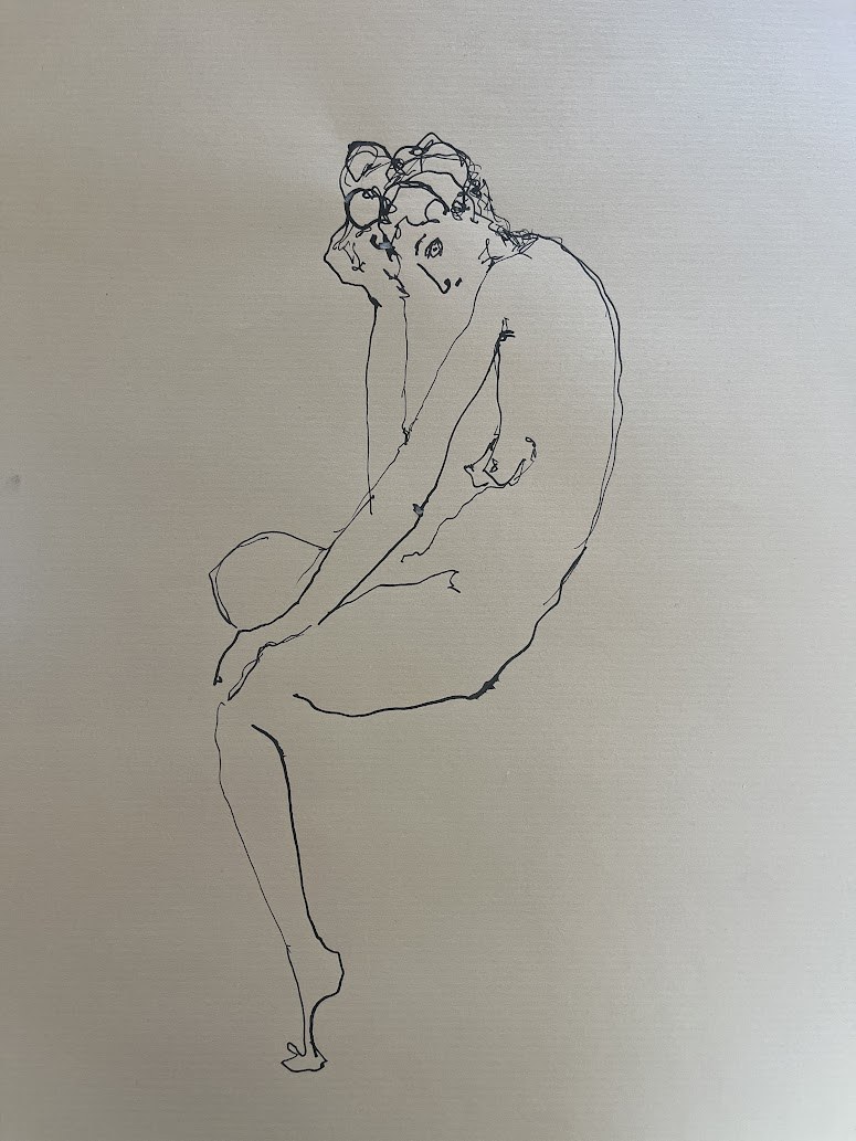 Dessin réalisé pendant la performance