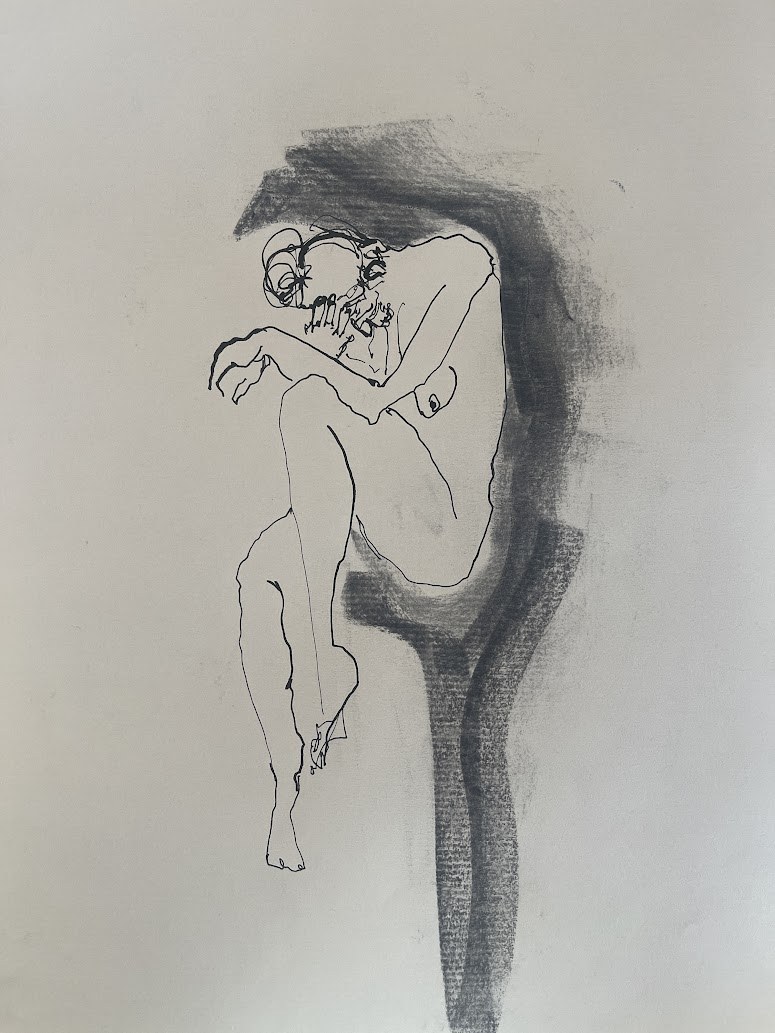Dessin réalisé pendant la performance
