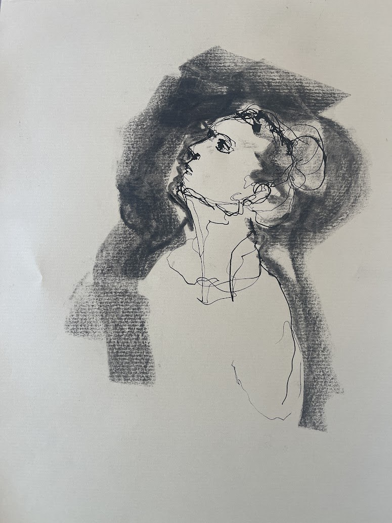 Dessin réalisé pendant la performance
