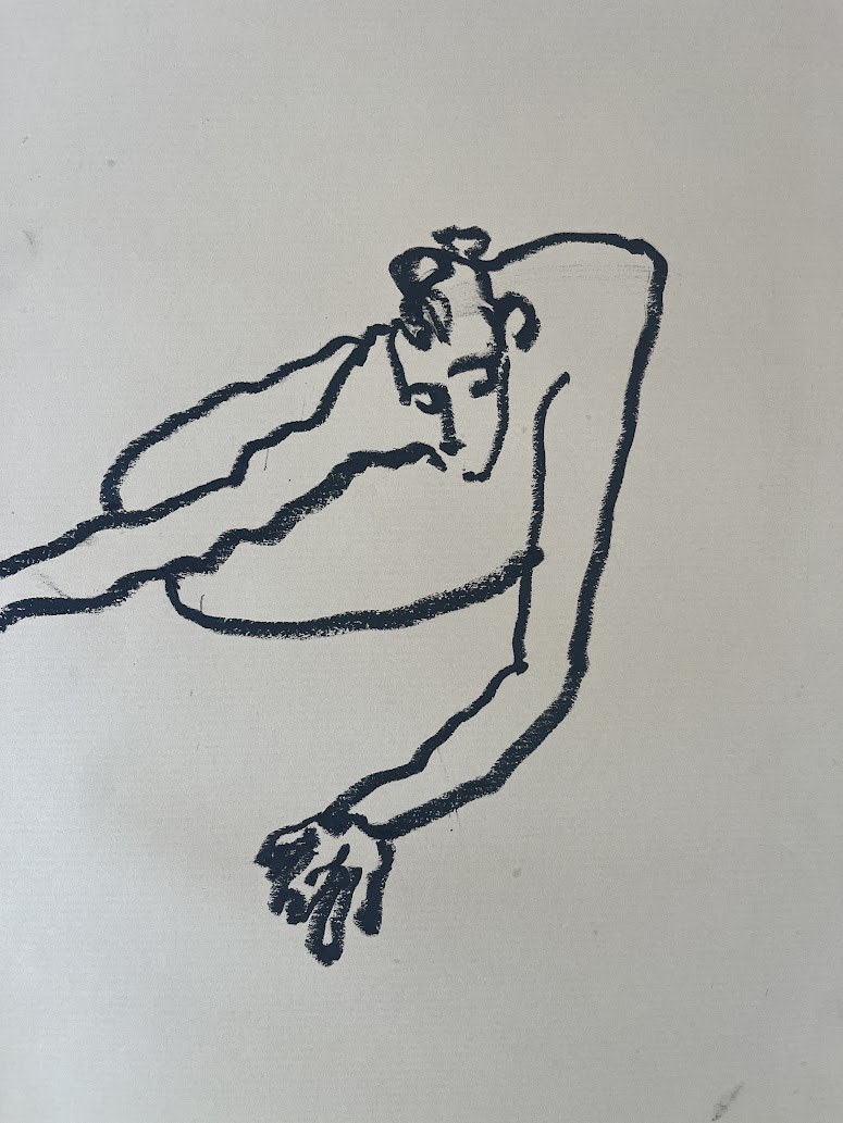Dessin réalisé pendant la performance